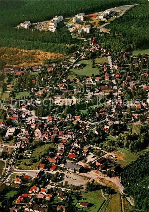 Hahnenklee-Bockswiese Harz Ortsansicht mit Seilbahn Ferienpark Kurort Fliegerauf