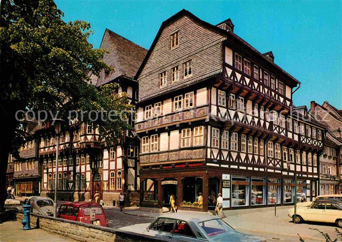 Goslar Marktstrasse Fachwerkhaeuser
