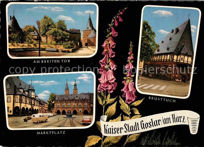 Goslar Am Breiten Tor Brusttuch Marktplatz Historische Gebaeude