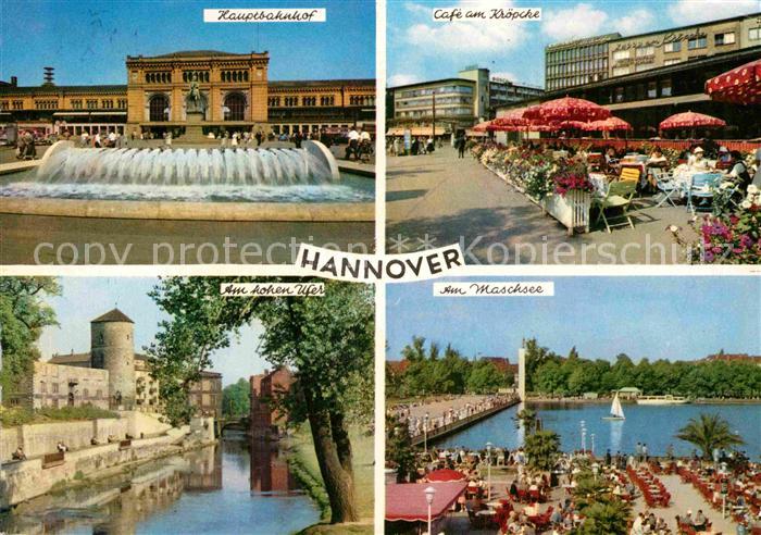 HANNOVER  CITY Hauptbahnhof Cafe am Kroepcke Am hohen Ufer Maschsee