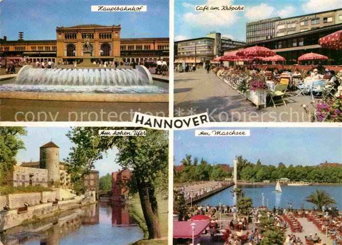HANNOVER  CITY Hauptbahnhof Cafe am Kroepcke Am hohen Ufer Maschsee