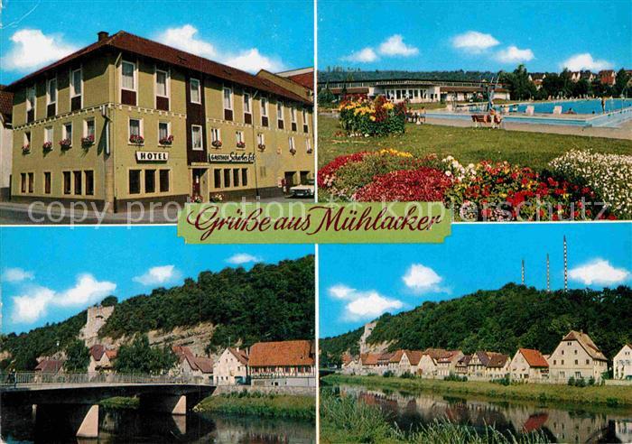 Muehlacker Hotel Gasthof Scharfes Eck Schwimmbad Bruecke