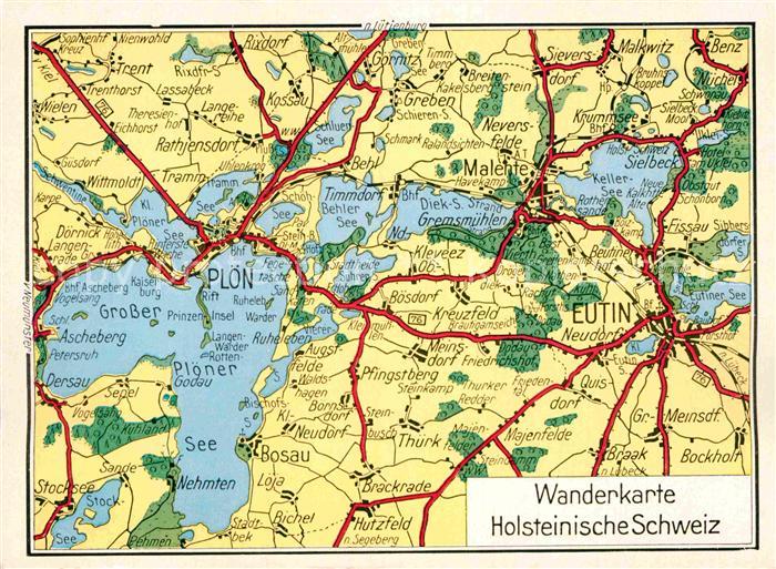 Holsteinische Schweiz Wanderkarte