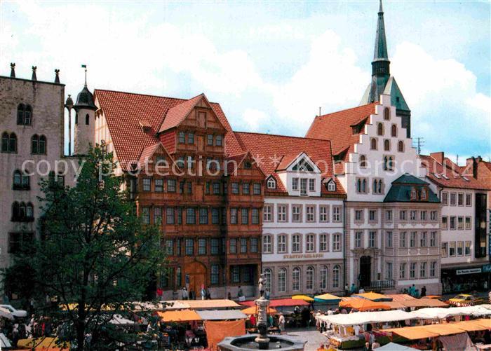 HILDESHEIM  CITY Marktplatz Wedekindhaus Luentzelhaus Rolandstift