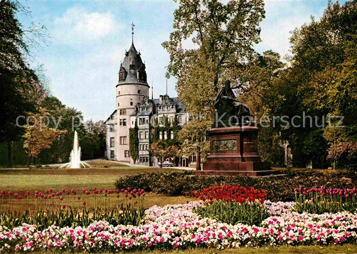 Detmold Schlosspark Schloss Denkmal