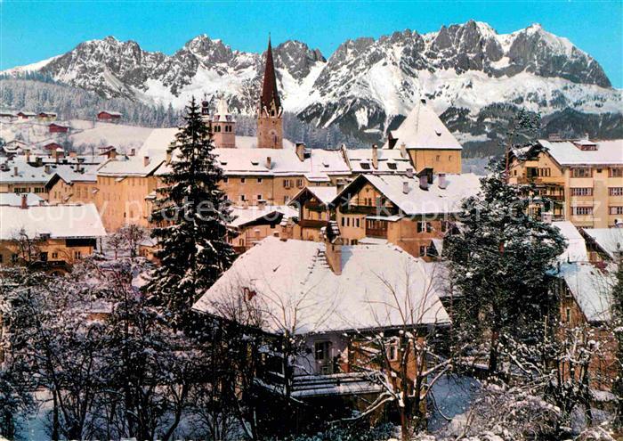 Kitzbuehel Tirol mit Wildem Kaiser