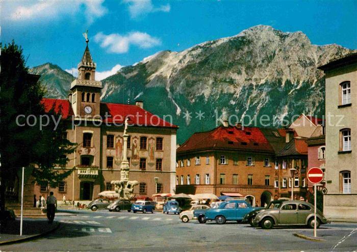 Bad Reichenhall Marktplatz mit Hochstaufen