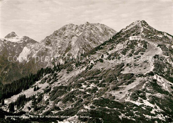Berchtesgaden Jennerbergbahn Hundstot Watzmann und Jenner