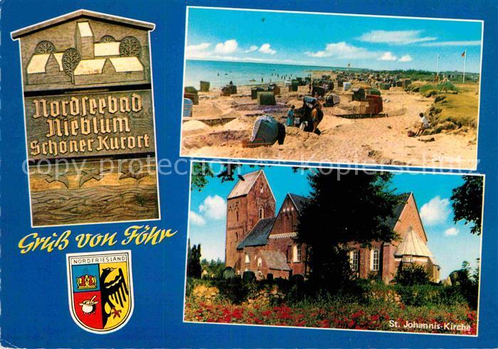 Nieblum Strand St Johannis Kirche