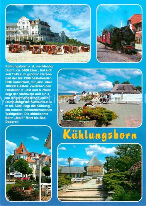 Kuehlungsborn Ostseebad Strand Hotel Molli Bahn Promenade