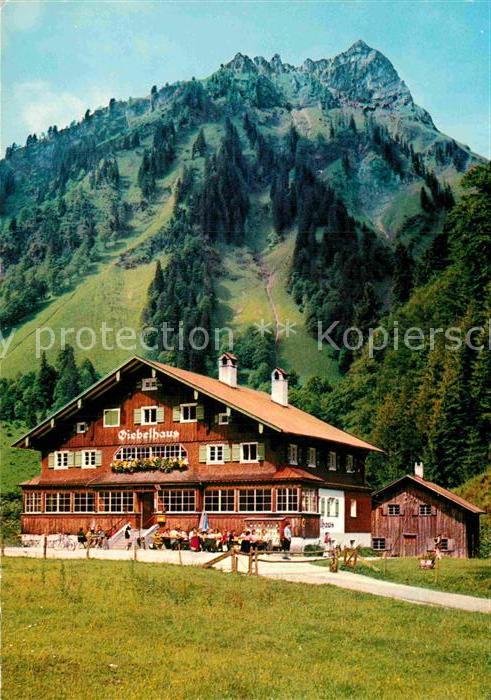 Hinterstein Bad Hindelang Giebelhaus mit Giebel
