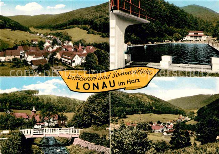Lonau Panorama Schwimmbad Teilansichten