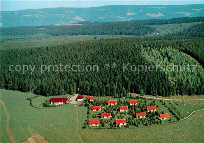 Clausthal-Zellerfeld Harzer Ferienhaeuser Fliegeraufnahme