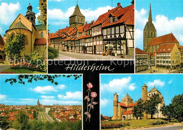 HILDESHEIM  CITY 1000jaehriger Rosenstock Stadtblick vom Berghoelzchen Andreaski