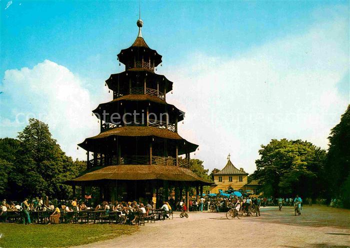 Muenchen Bayern Englischer Garten Chinesischer Turm