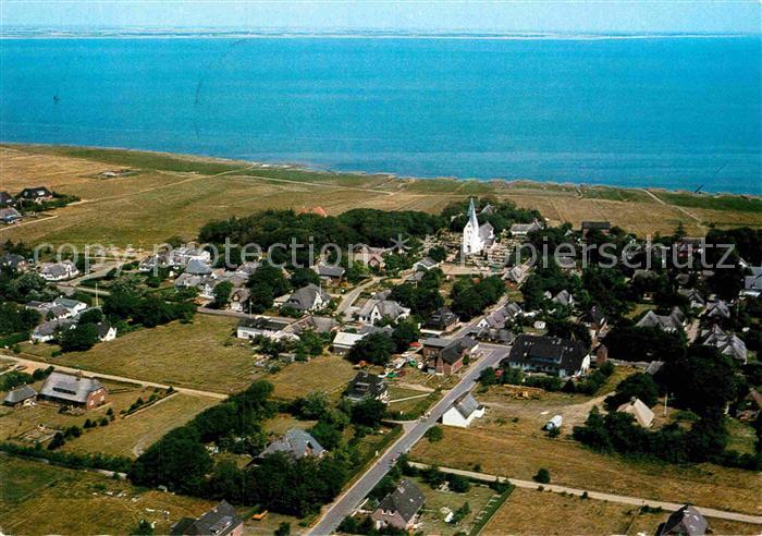 Nebel Amrum Fliegeraufnahme mit Foehr