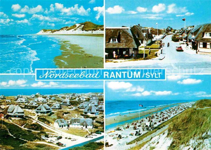 Rantum Sylt Strand Panorama Strassenpartie