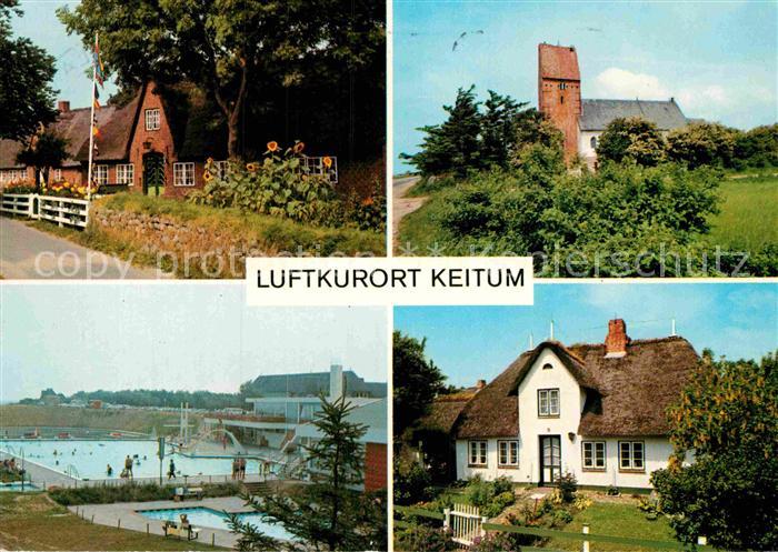 Keitum Sylt Friesenhaeuser Kirche Schwimmbad