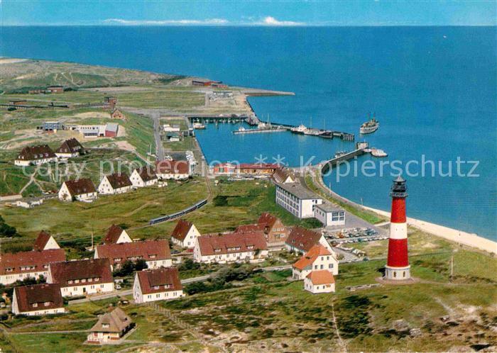 Hoernum Sylt Fliegeraufnahme mit Leuchtturm