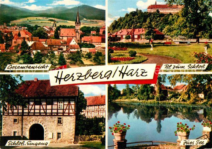 Herzberg Harz Panorama Schloss Eingang Jues See
