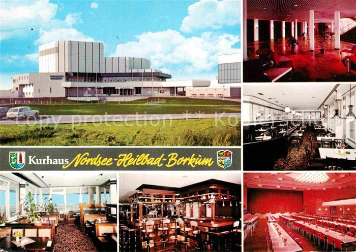 BORKUM Nordseebad Niedersachsen Kurhaus Nordsee Heilbad Gastraeume Bar