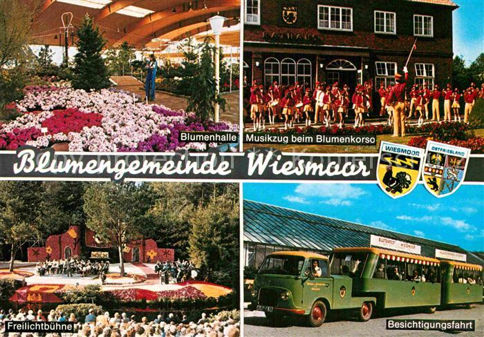 Wiesmoor Blumenhalle Musikzug Freilichtbuehne Besichtigungsfahrt