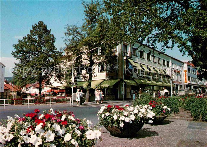 Bad Orb Salinenplatz mit Cafe Sprudel