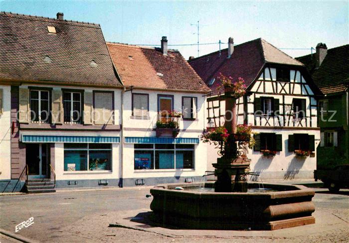 Wettolsheim Sur la Route du Vin Dorfbrunnen