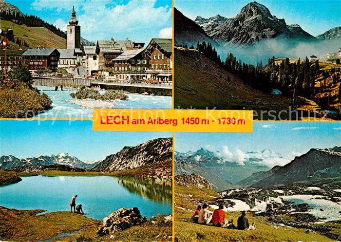 Lech Vorarlberg Ortsansicht Panorama Bergsee