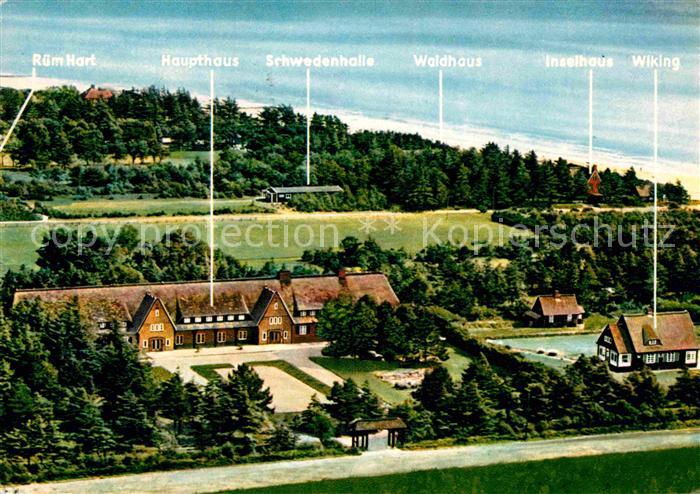 Wyk Foehr Kinderkurheim Marienhof Fliegeraufnahme