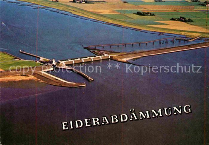 Eiderstedt Eiderdaemmung Fliegeraufnahme