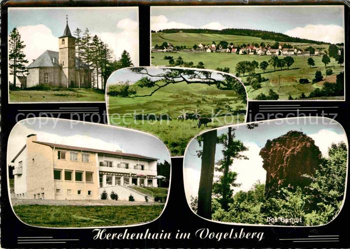 Herchenhain Bergrasthaus Herchenhainer Hoehe Kirche Panorama