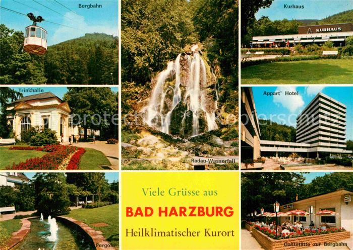 Bad Harzburg Bergbahn Kurhaus Trinkhalle Radau Wasserfall Apparthotel Pergola Ga