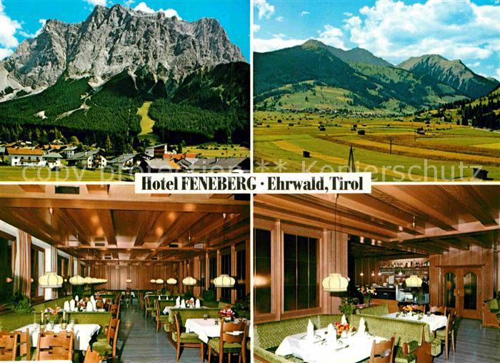 Ehrwald Tirol Hotel Feneberg Speisesaal Panorama