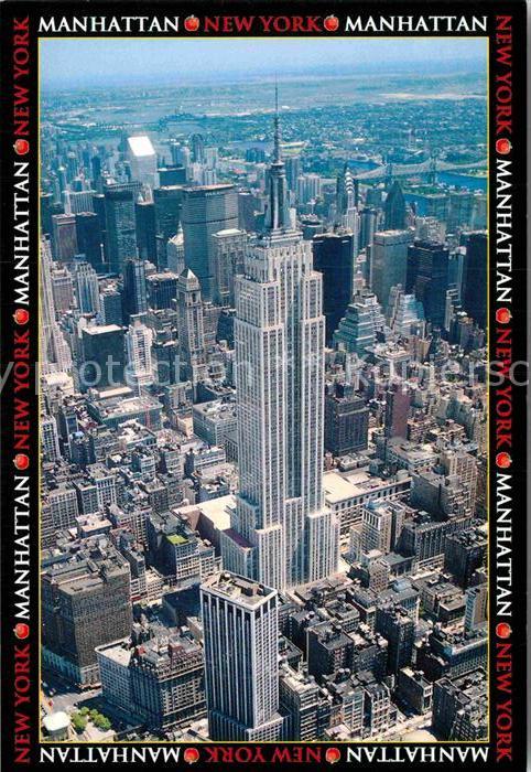 Manhattan New York Empire State Building an the Skyline