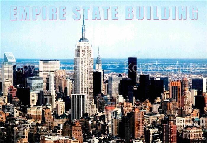 Manhattan New York Empire State Building towering