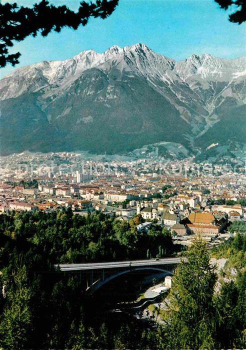 Innsbruck Sillbruecke Berg Isel Brennerautobahn Brandjoch