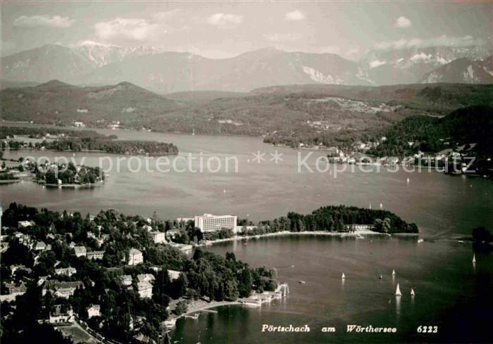 Poertschach Woerthersee Fliegeraufnahme