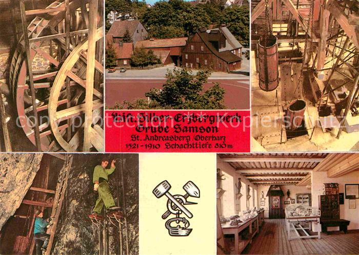St Andreasberg Harz Hist Silber Erzbergwerk Grube Samson Details