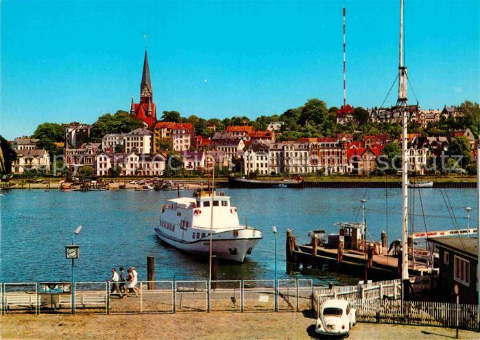 Flensburg Foerdebruecke Stadtblick