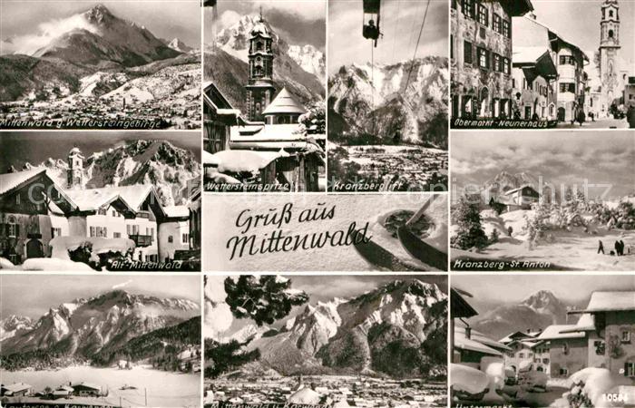Mittenwald Bayern Kranzberglift Wettersteinspitze Obermarkt Neunerhaus
