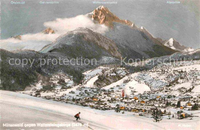 Mittenwald Bayern mit Wettersteingebirge