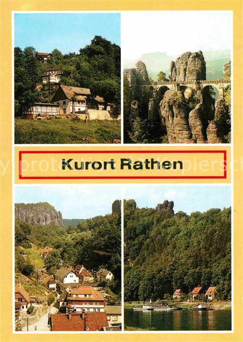 Rathen Saechsische Schweiz Krottesteig Basteibruecke Moench