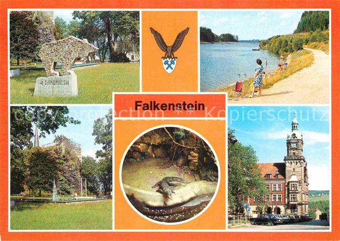 Falkenstein Vogtland Schlossfelsen Talsperre Tierpark Krokodil Rathaus