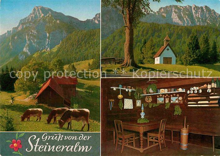 Bad Reichenhall Steineralm am Hochstaufen Mittelstaufen mit Rupertuskapelle