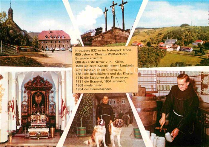 Kreuzberg Rhoen Naturpark Rhoen Brauerei Kapelle Bernhardiner Hunde