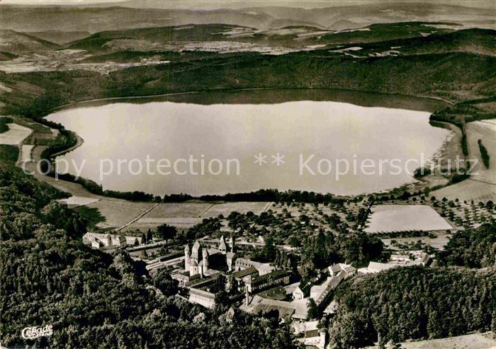 Maria Laach Glees Fliegeraufnahme mit Abtei Maria Laach