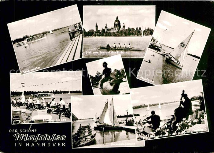HANNOVER CITY Maschsee Segelhafen Rathaus