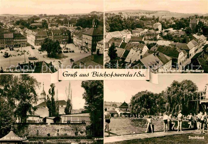Bischofswerda Markt Rathaus Butterberg Muehlteich Stadtbad