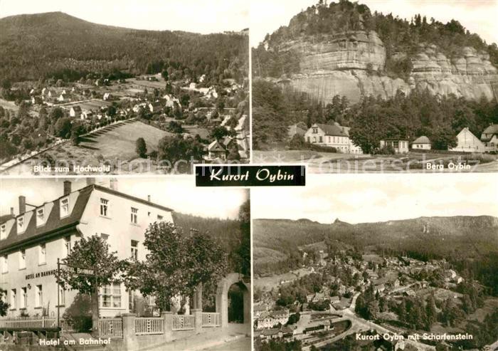 Oybin Sachsen Hochwald Fliegeraufnahme Berg-Oybin Scharfenstein Hotel am Bahnhof
